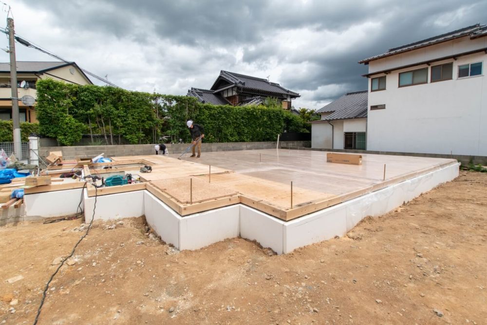 「福岡市東区青葉01」注文住宅現場リポート⑤【基礎工事】【土台敷】