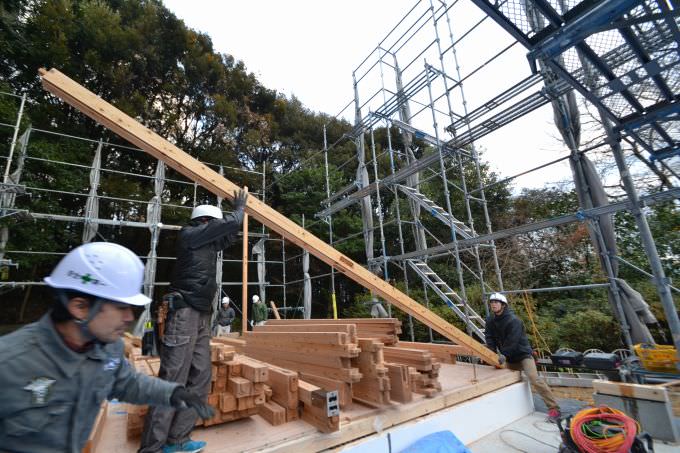 「福岡市南区柏原04」注文住宅現場リポート④【上棟式】
