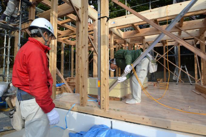 「福岡市南区柏原04」注文住宅現場リポート④【上棟式】