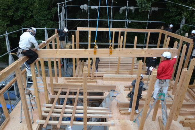 「福岡市南区柏原04」注文住宅現場リポート④【上棟式】