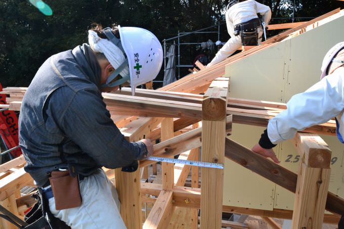 「福岡市南区柏原04」注文住宅現場リポート④【上棟式】