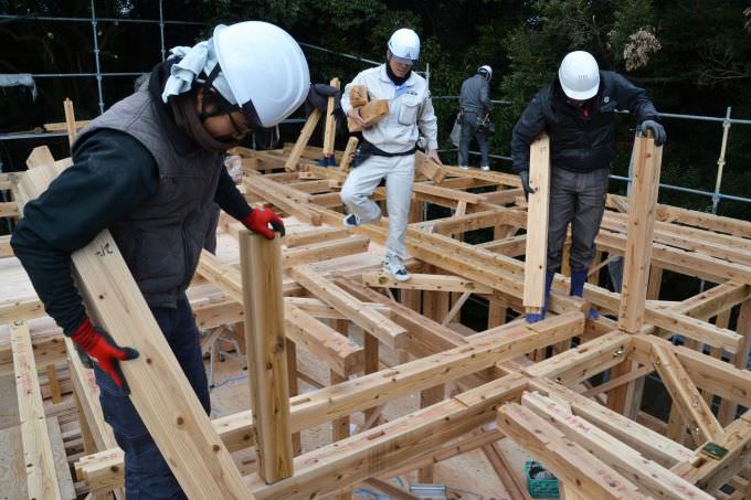 「福岡市南区柏原04」注文住宅現場リポート④【上棟式】