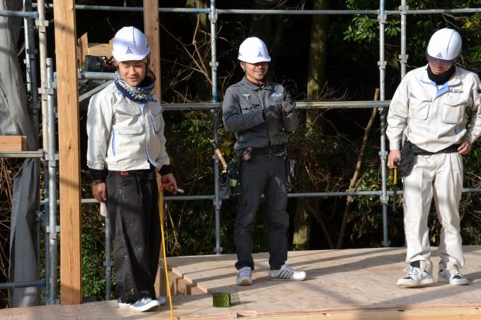 「福岡市南区柏原04」注文住宅現場リポート④【上棟式】