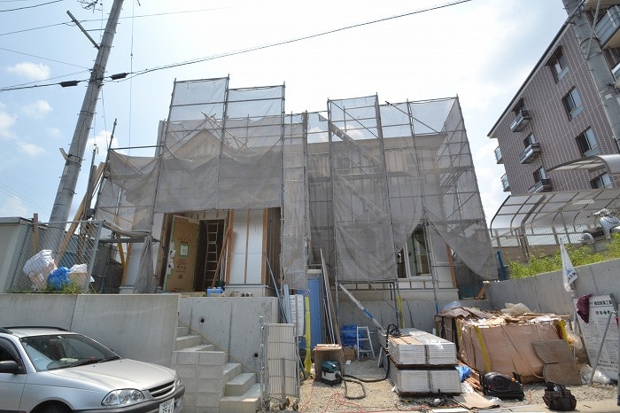 「筑紫野市03」注文住宅現場リポート⑨【外装工事】【サイディング】