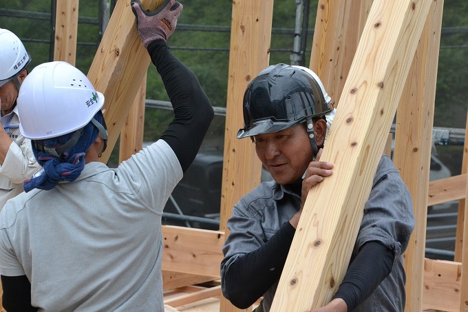 福岡県筑紫野市05　注文住宅建築現場リポート⑤　～上棟式～