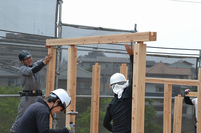 福岡県筑紫野市05　注文住宅建築現場リポート⑤　～上棟式～