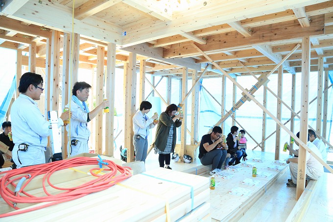「筑紫野市05」注文住宅現場リポート⑤【上棟式】