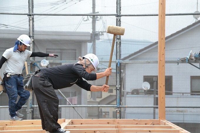 福岡県筑紫野市05　注文住宅建築現場リポート⑤　～上棟式～