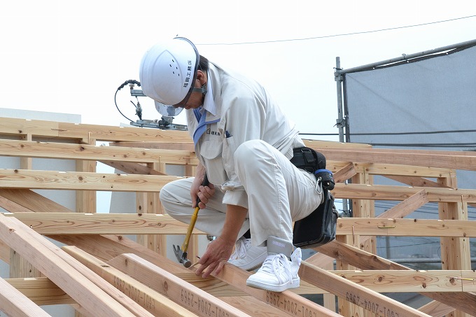 福岡県筑紫野市05　注文住宅建築現場リポート⑤　～上棟式～