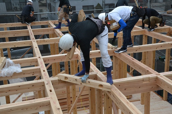 福岡県筑紫野市05　注文住宅建築現場リポート⑤　～上棟式～