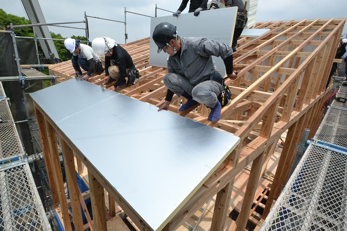 福岡県筑紫野市05　注文住宅建築現場リポート⑤　～上棟式～