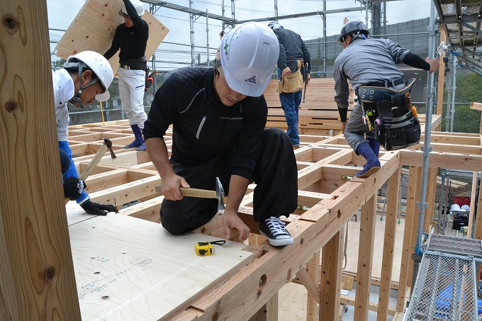 福岡県筑紫野市05　注文住宅建築現場リポート⑤　～上棟式～