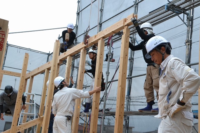 福岡県筑紫野市05　注文住宅建築現場リポート⑤　～上棟式～