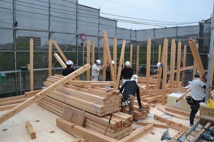 「筑紫野市05」注文住宅現場リポート⑤【上棟式】