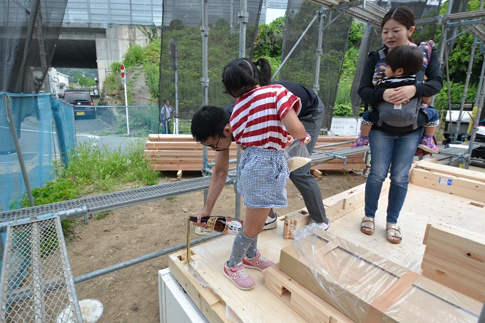 福岡県筑紫野市05　注文住宅建築現場リポート⑤　～上棟式～