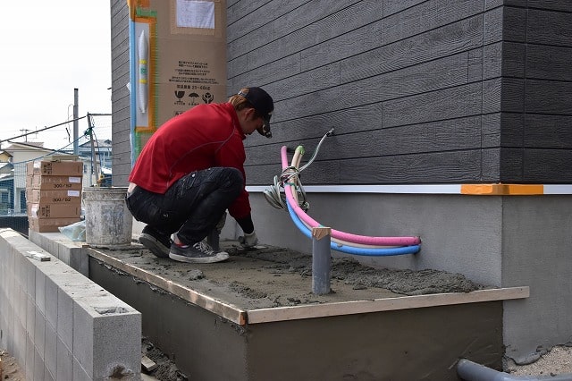 「福岡市南区12」注文住宅現場リポート⑨【左官工事】【基礎巾木】