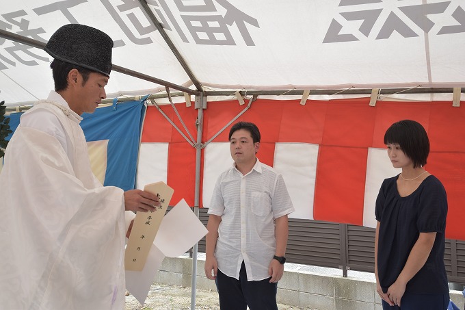 「福岡市西区千里01」注文住宅現場リポート①【地鎮祭】