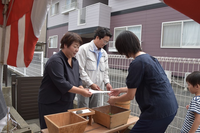 「福岡市西区千里01」注文住宅現場リポート①【地鎮祭】