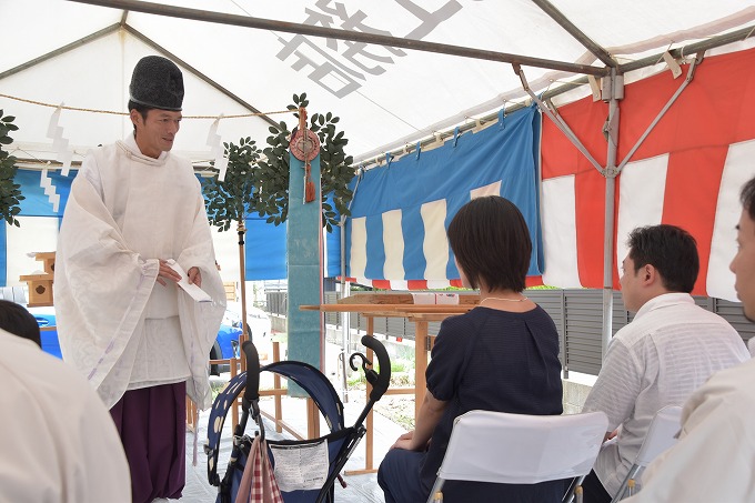 福岡市西区千里01　注文住宅建築現場リポート①　～地鎮祭～