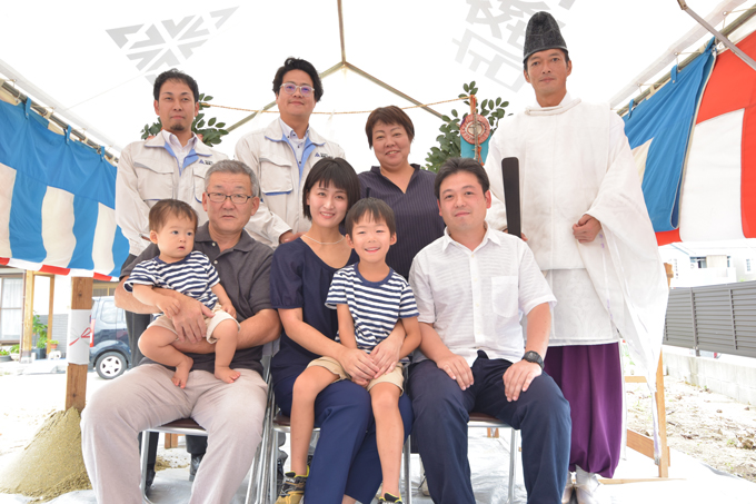 福岡市西区千里01　注文住宅建築現場リポート①　～地鎮祭～