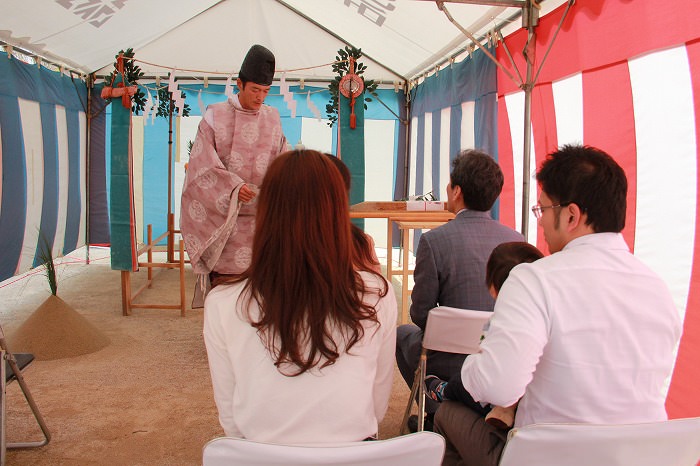 福岡県春日市星見ヶ丘01　注文住宅建築現場リポート①　～地鎮祭～