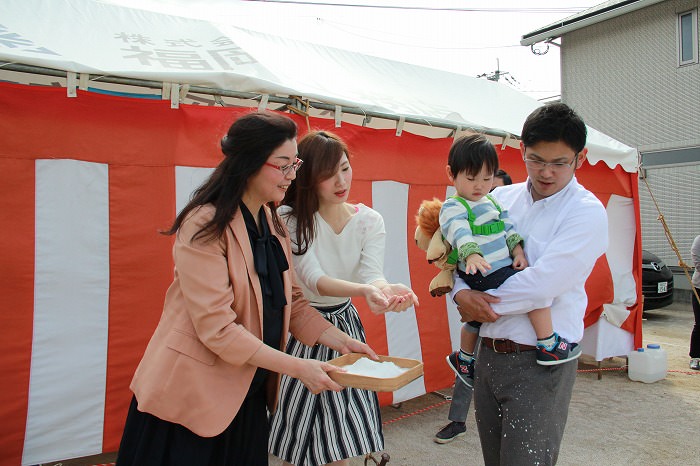 福岡県春日市星見ヶ丘01　注文住宅建築現場リポート①　～地鎮祭～