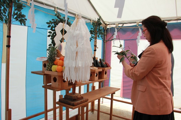 「春日市星見ヶ丘01」注文住宅現場リポート①【地鎮祭】