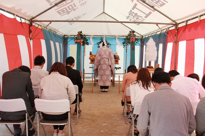 「春日市星見ヶ丘01」注文住宅現場リポート①【地鎮祭】