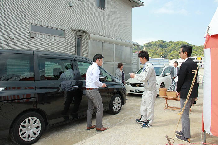 福岡県春日市星見ヶ丘01　注文住宅建築現場リポート①　～地鎮祭～