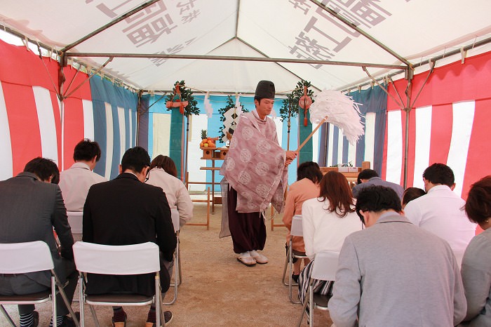 福岡県春日市星見ヶ丘01　注文住宅建築現場リポート①　～地鎮祭～