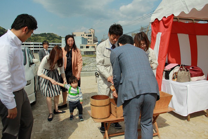 福岡県春日市星見ヶ丘01　注文住宅建築現場リポート①　～地鎮祭～