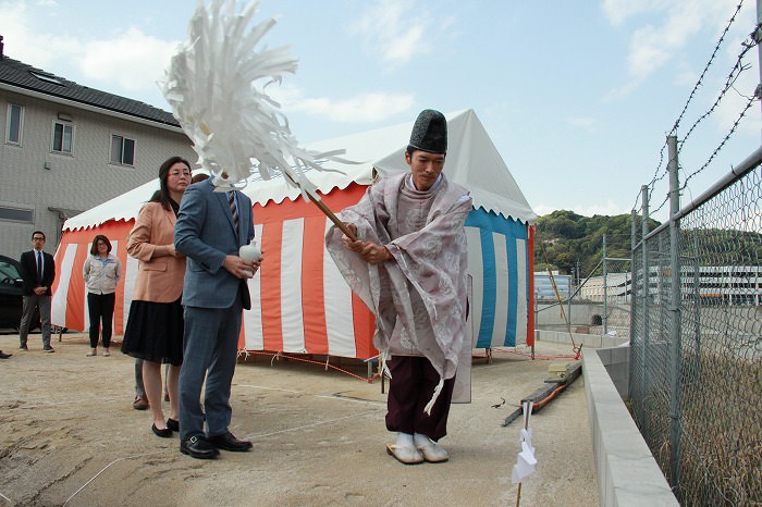 福岡県春日市星見ヶ丘01　注文住宅建築現場リポート①　～地鎮祭～