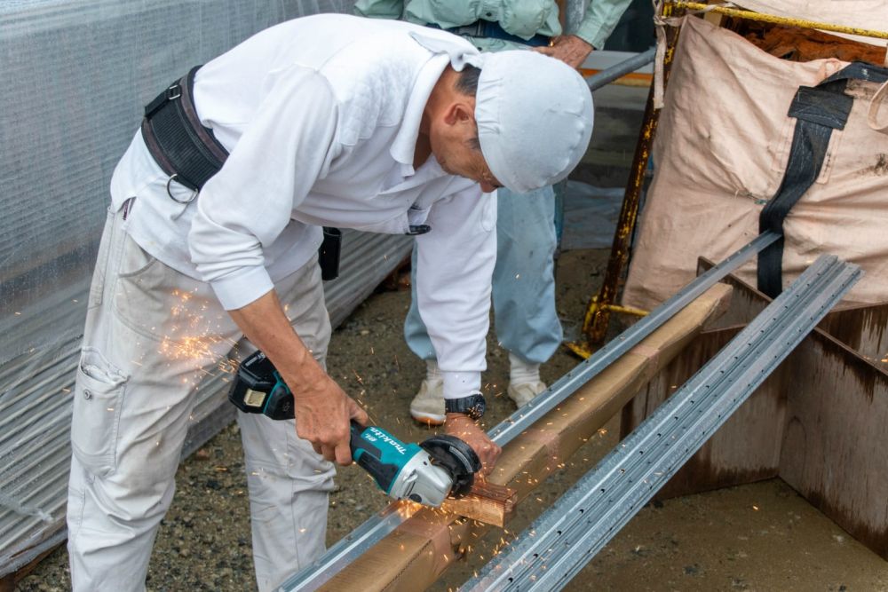 福岡県糸島市二丈深江01　注文住宅建築現場リポート⑧　～外装工事・通気胴縁～