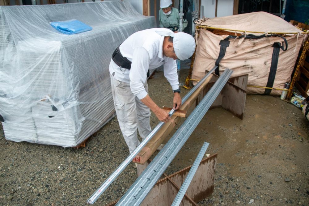 「糸島市二丈深江01」注文住宅現場リポート⑧【外装工事】【通気胴縁】