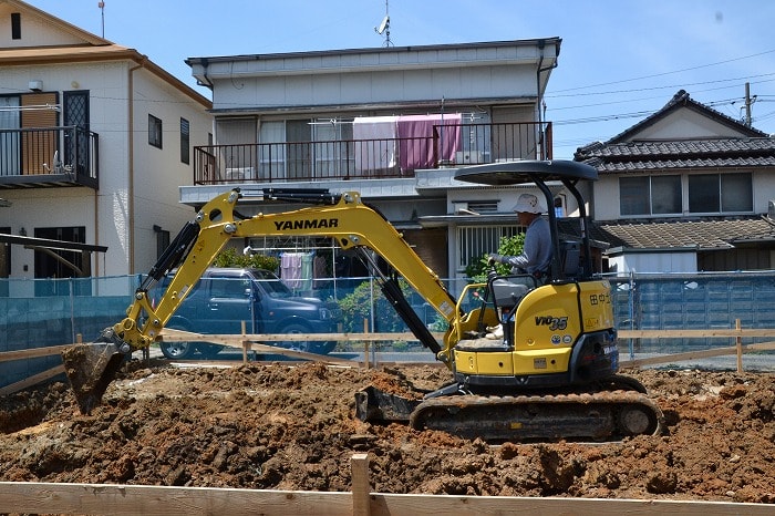 「宗像市田熊01」注文住宅現場リポート②【基礎工事】【根切り】