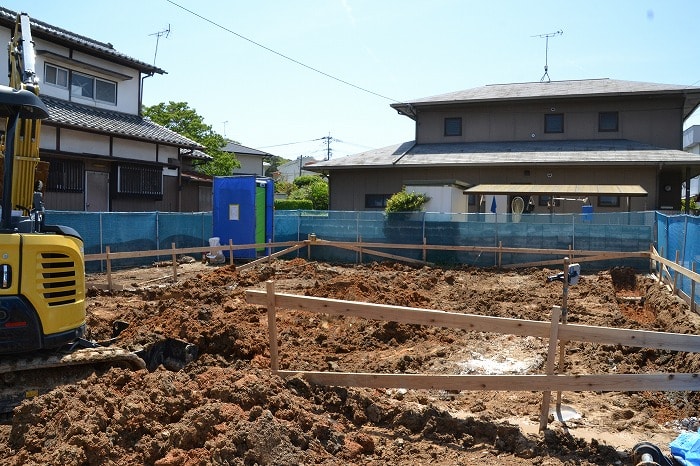 「宗像市田熊01」注文住宅現場リポート②【基礎工事】【根切り】