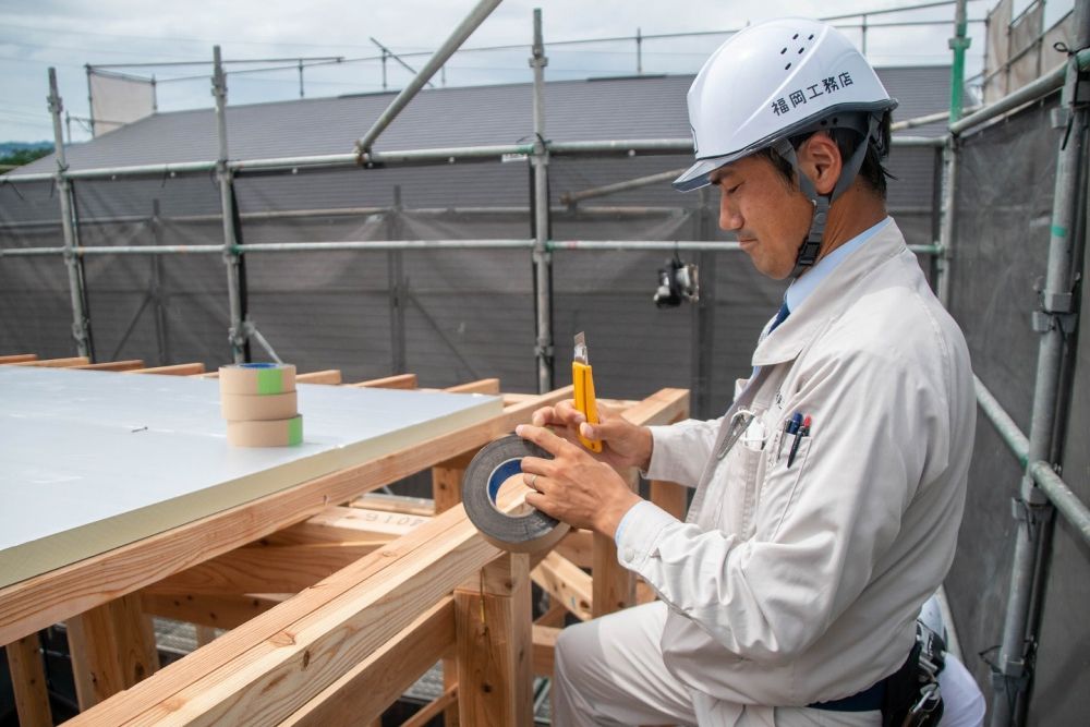 福岡県糟屋郡久山町01　注文住宅建築現場リポート⑥　～上棟式～