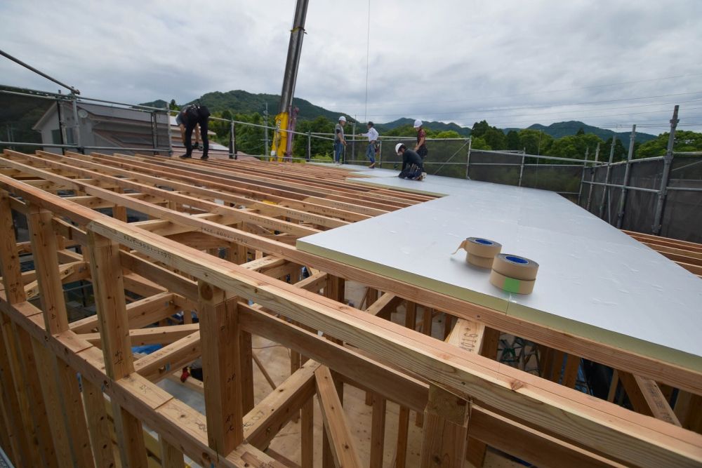 福岡県糟屋郡久山町01　注文住宅建築現場リポート⑥　～上棟式～