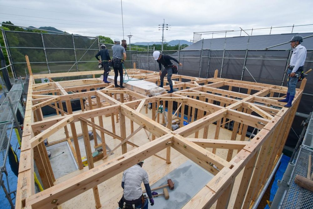 福岡県糟屋郡久山町01　注文住宅建築現場リポート⑥　～上棟式～