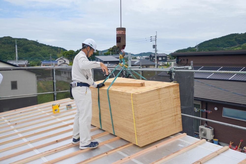 福岡県糟屋郡久山町01　注文住宅建築現場リポート⑥　～上棟式～