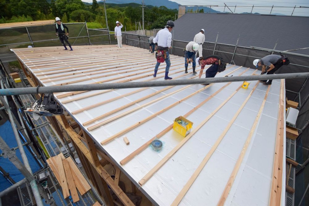 福岡県糟屋郡久山町01　注文住宅建築現場リポート⑥　～上棟式～