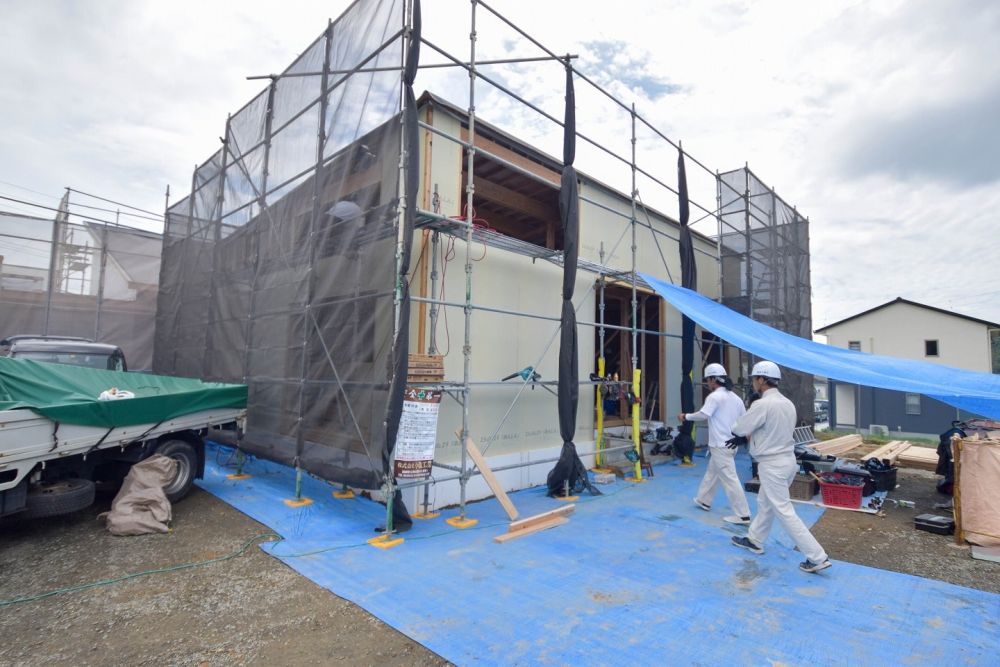 福岡県糟屋郡久山町01　注文住宅建築現場リポート⑥　～上棟式～