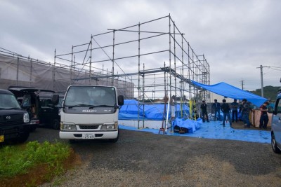 福岡県糟屋郡久山町01　注文住宅建築現場リポート⑥　～上棟式～