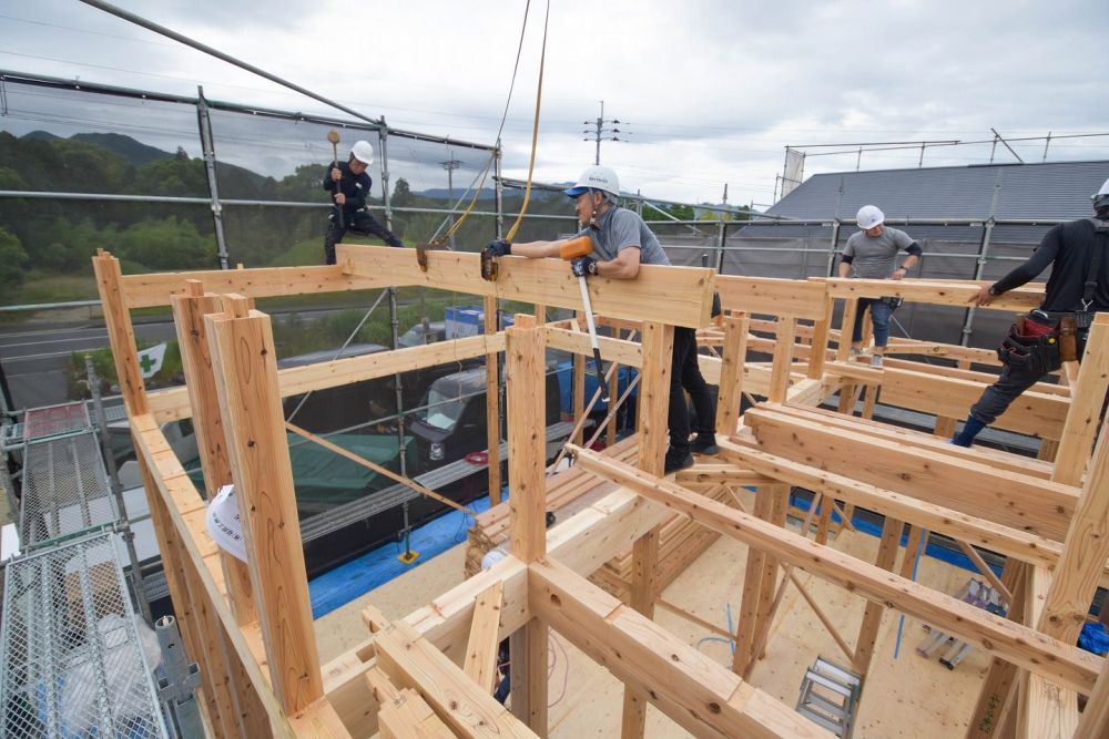 福岡県糟屋郡久山町01　注文住宅建築現場リポート⑥　～上棟式～