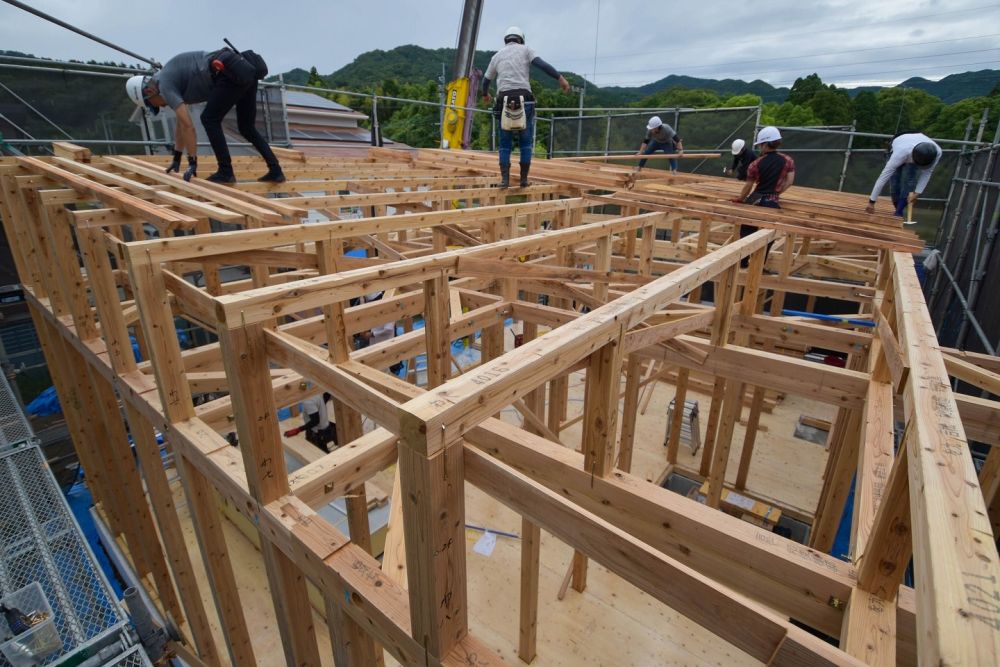 福岡県糟屋郡久山町01　注文住宅建築現場リポート⑥　～上棟式～