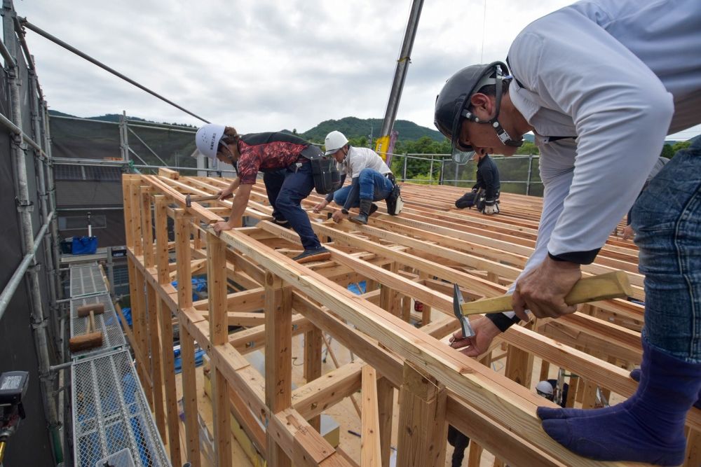 福岡県糟屋郡久山町01　注文住宅建築現場リポート⑥　～上棟式～