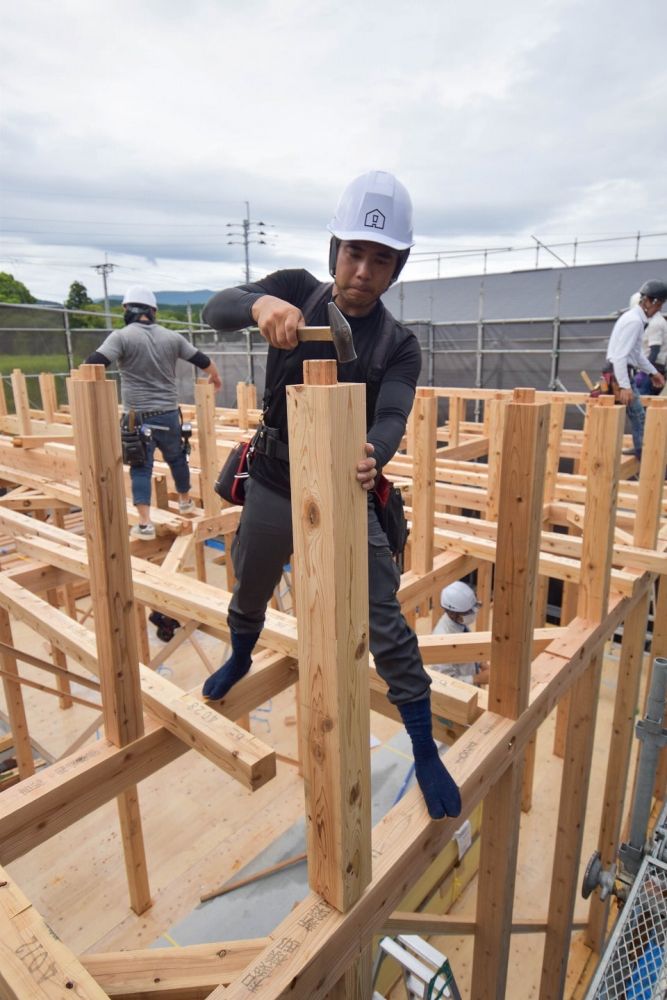 福岡県糟屋郡久山町01　注文住宅建築現場リポート⑥　～上棟式～