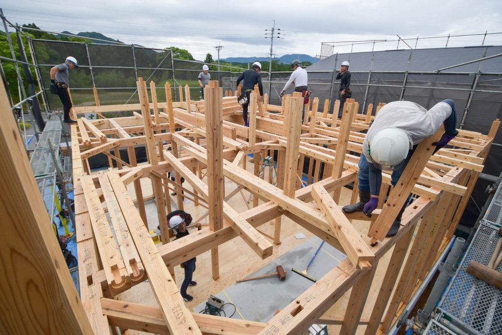 福岡県糟屋郡久山町01　注文住宅建築現場リポート⑥　～上棟式～