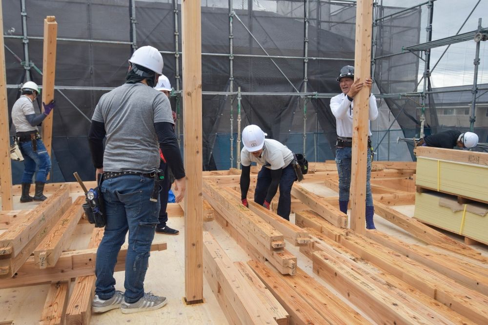 福岡県糟屋郡久山町01　注文住宅建築現場リポート⑥　～上棟式～