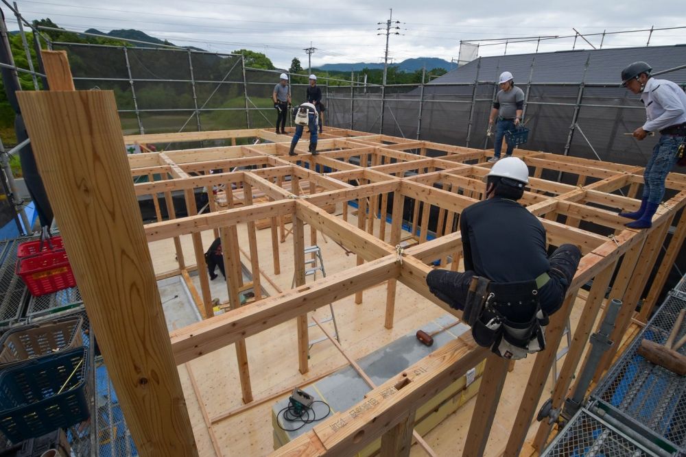 福岡県糟屋郡久山町01　注文住宅建築現場リポート⑥　～上棟式～